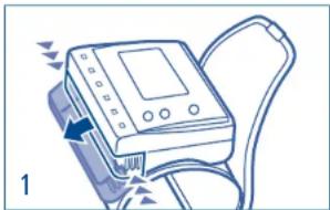 Hartmann Tensoval mobil classic - Inserting the batteries - 1