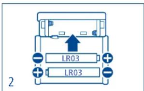 Hartmann Tensoval mobil classic - Inserting the batteries - 2
