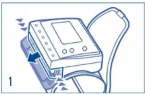 Hartmann Tensoval mobil classic - Einlegen der Batterien - 1