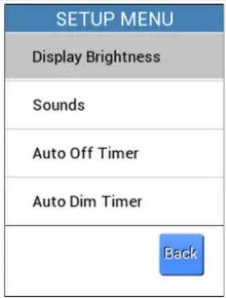 Gossen Metrawatt SECULIFE SP BASE - Menu Setup (configuration) - 1
