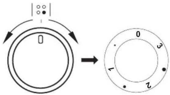 AMICA EHC 933 333 E - Heat level selection - 1