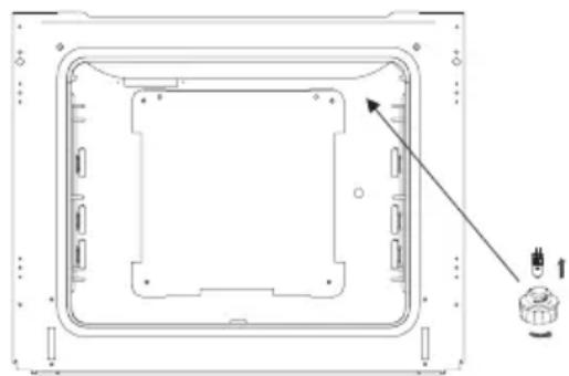 AMICA EHC 933 333 E - Vervanging van de halogeenlamp van de ovenverlichting - 1