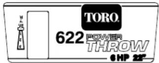 TORO 38072 - Décalcomanies de sécurité et d'instructions - 12