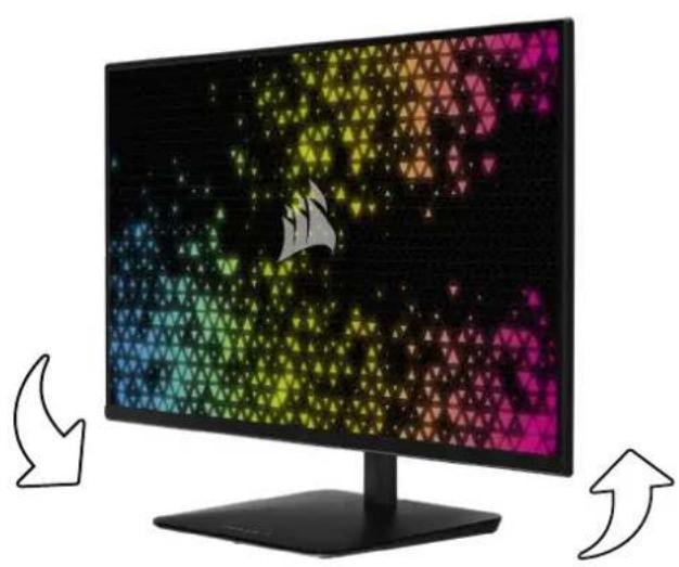CORSAIR XENEON 32QHD240 - 회전 및 높이 조절 - 1