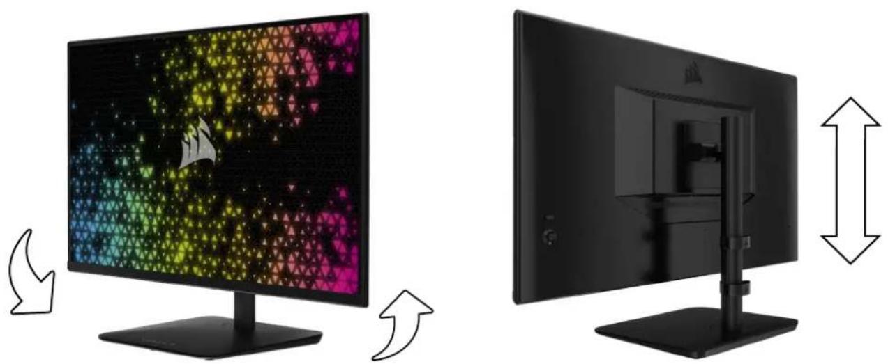 CORSAIR XENEON 32QHD240 - ПОВОРОТА И ВЫСОТЫ - 1