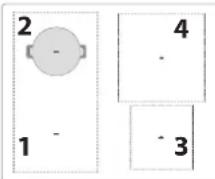 BAUKNECHT BAK5SKP8V2BLG - TAILLE DE LA POÊLE/DU FOND DE CASSEROLE ADAPTÉE AUX DIFFÉRENTES ZONES DE CUISSON - 1