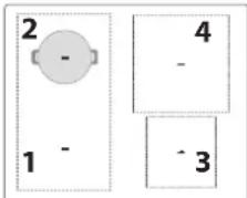 BAUKNECHT BS3960FAL - DIMENSIONI ADEGUATE DELLA BASE DELLA PADELLA/PENTOLA PER LE DIVERSE ZONE DI COTTURA - 1