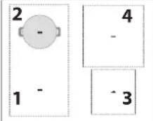 BAUKNECHT BS3960FAL - TAILLE DE LA POÊLE/DU FOND DE CASSEROLE ADAPTÉE AUX DIFFÉRENTES ZONES DE CUISSON - 1