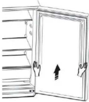 HISENSE RB390N4BFC - Reversing the door - 9