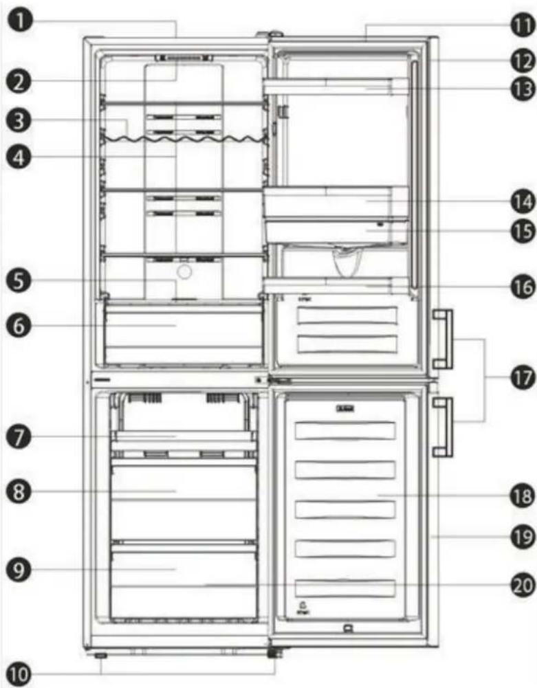 HISENSE RB390N4BFC - Beschreibung des Geräts - 1
