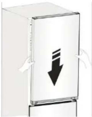 HISENSE RB390N4BFC - Reversing the door - 19