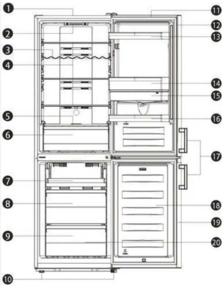 HISENSE RB390N4BFC - Descrição do aparelho - 1