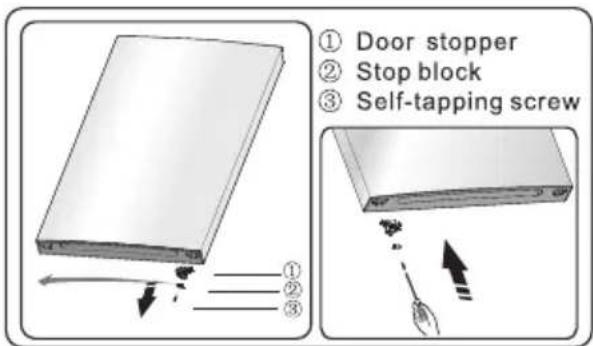 HISENSE RB390N4BFC - Reversing the door - 12