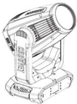 Chauvet Maverick Force 2 SoloWash - Montagediagram van het product - 2