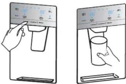 HISENSE RS818N4TFC - Usar o dispensador - 1