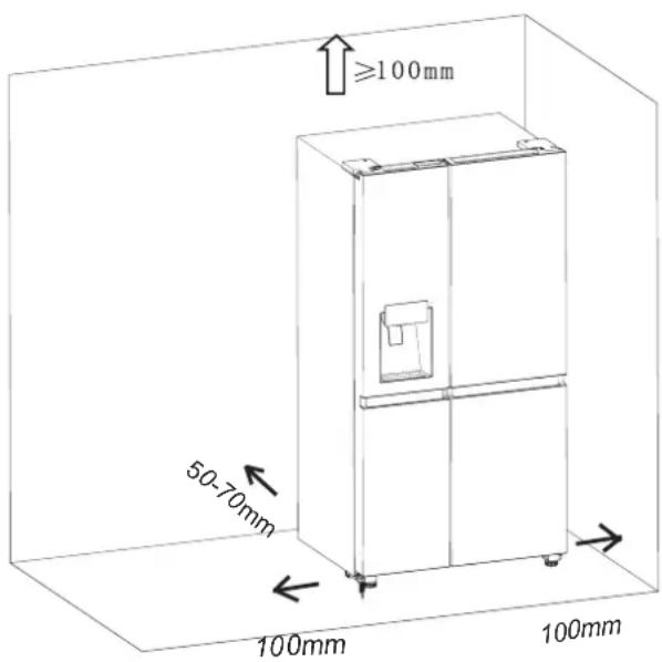 HISENSE RS818N4TFC - Ventilatie van het apparaat - 1