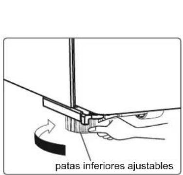 HISENSE RS818N4TFC - Nivelación del aparato - 2