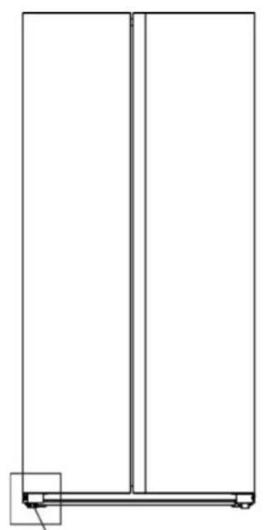 HISENSE RS677N4ACC - Livellamento dell'apparecchio - 1
