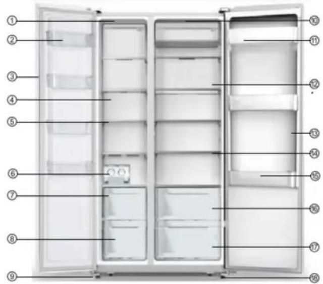 HISENSE RS677N4ACC - Description de l'appareil - 2