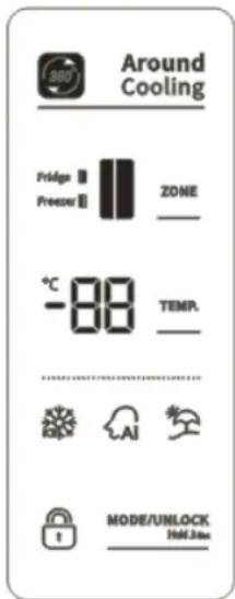 HISENSE RS677N4ACC - Control de la temperatura - 1