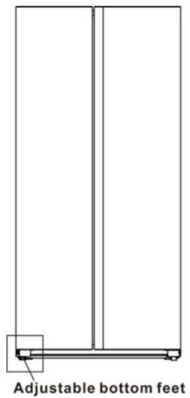 HISENSE RS677N4ACC - Leveling of appliance - 1