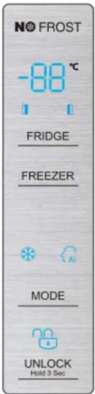 HISENSE RS677N4ACC - Controle van de temperatuur - 1