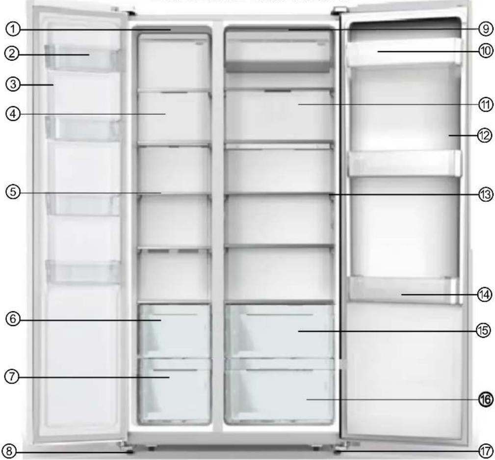 HISENSE RS677N4ACC - Description of the appliance - 1
