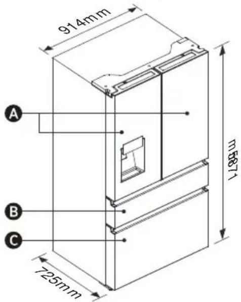 HISENSE RF728N4SBFE - Temperatur - 1