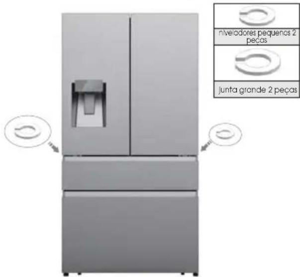 HISENSE RF728N4SBFE - Alinhe as portas (se necessário) - 1