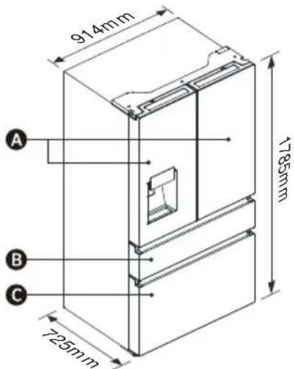 HISENSE RF728N4SBFE - Temperatuur - 1