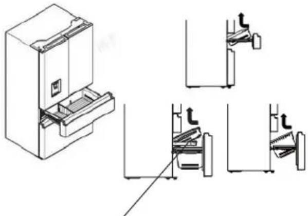 HISENSE RF728N4SBFE - Rimozione/Sostituzione cassetto congelatore - 1