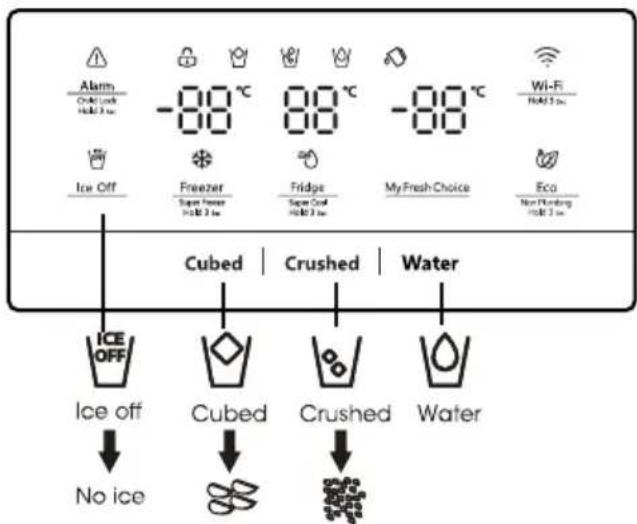 HISENSE RF728N4SBFE - Ottenere acqua fredda e ghiaccio - 1