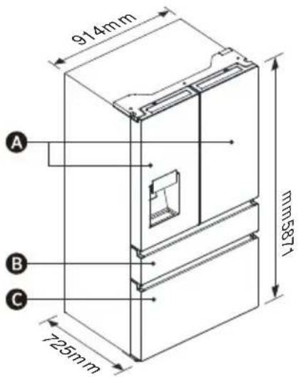 HISENSE RF728N4SBFE - Temperatura - 1