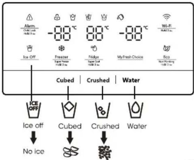 HISENSE RF728N4SBFE - Distribution d'eau froide et de glaçons - 1