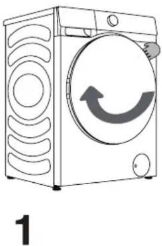 HISENSE WD3S9043BW3 - MISE EN MARCHE DU LAVE-LINGE SÉCHANT - 2