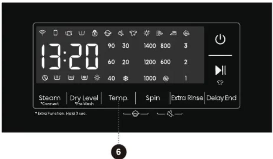 HISENSE WD3S9043BW3 - \*Pré-lavage ⊨ - 1