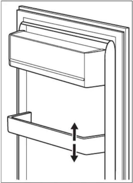 AEG NSC8M181BC - Positionnement des étagères de porte - 1