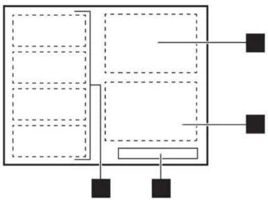 AEG TI64IG00FB - Agencement des zones de cuisson - 1