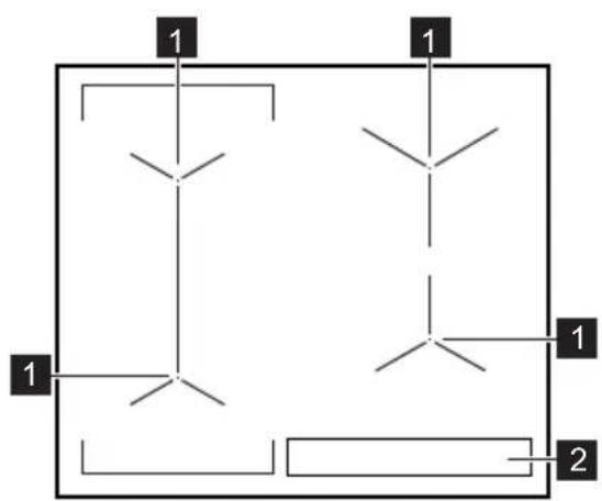 AEG IKK64443IB - Anordnung der Kochflächen - 1