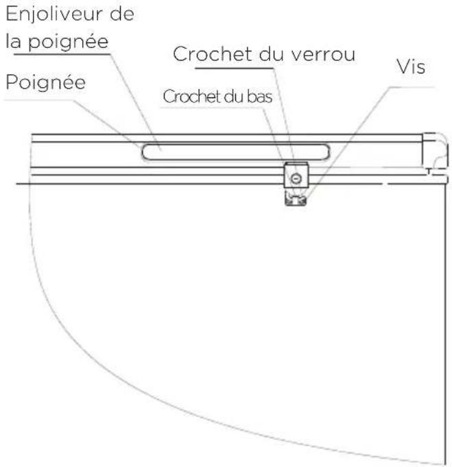 GORENJE FHC42EAW - Assemblage de la poignée - 1