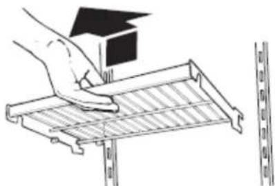 KITCHENAID KBSN708MBS - To remove and replace the shelf: - 1