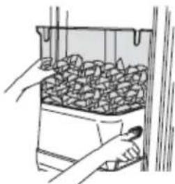 KITCHENAID KBSN708MBS - To Remove and Replace the Ice Storage Bin: - 1