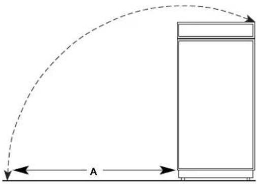KITCHENAID KBSN708MBS - Side Tipping Radius - 1