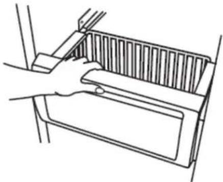 KITCHENAID KBSN708MBS - To remove and replace the freezer basket: - 1