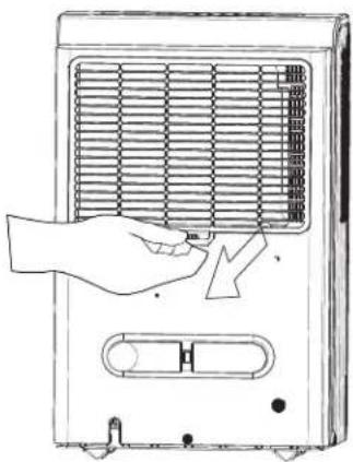 DANBY DDR60B3WP - ENLEVER LE FILTRE À AIR : - 1