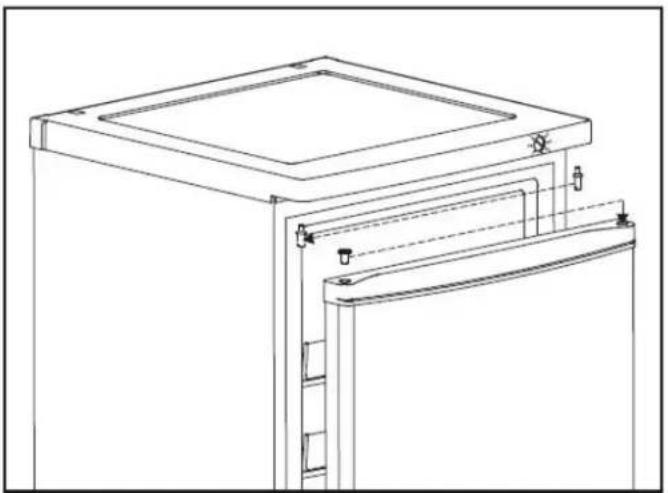 DANBY DUFM071A1WDB - DOOR REVERSAL INSTRUCTIONS - 2