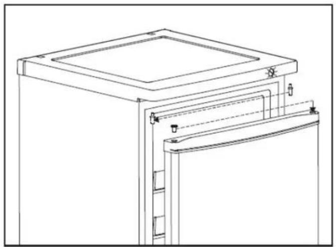 DANBY DUFM071A1WDB - DOOR REVERSAL INSTRUCTIONS - 2