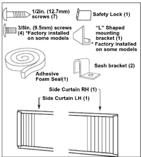 DANBY DAC12010E - INSTALLATION HARDWARE - 1