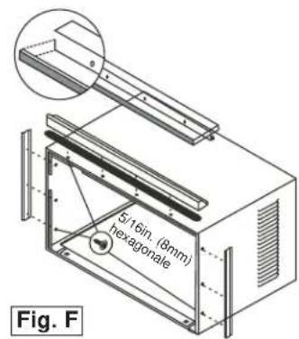 DANBY DAC180BBUWDB - Installer l'angle au-dessus et support cote - 1
