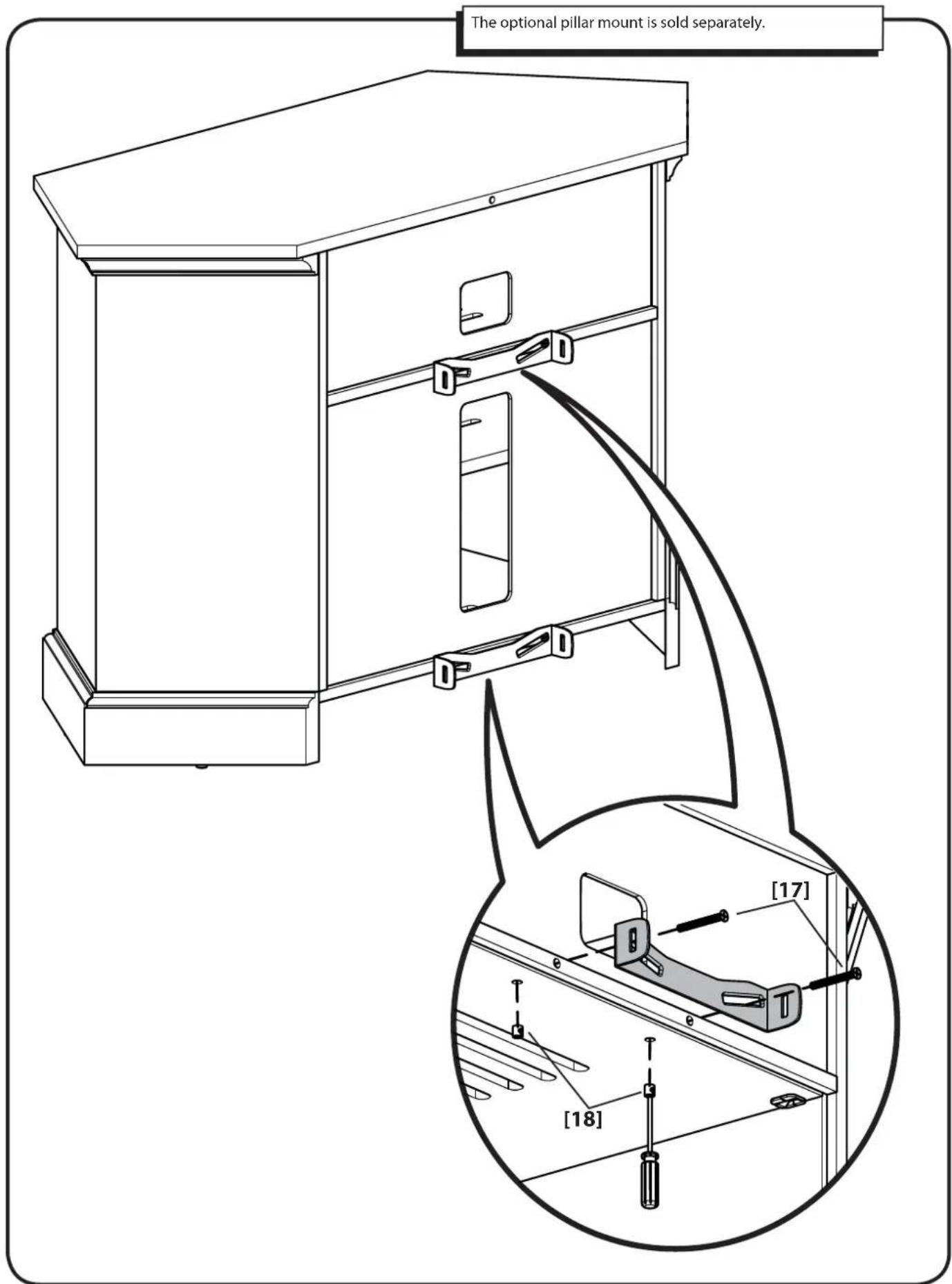 The optional pillar mount is sold separately. [17] [18]